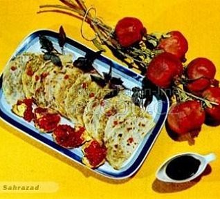 Ázerbájdžánské kutaby s masem Ázerbájdžánské kutaby s masem