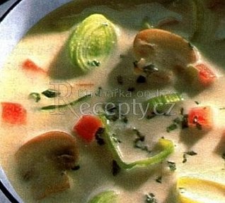 Sýrová pórková polévka