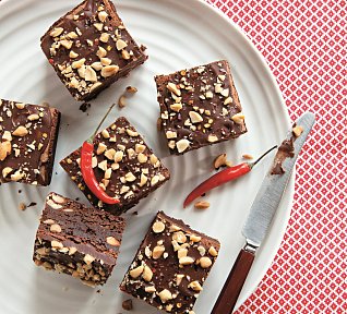 Křupavé brownies s chilli