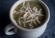 Špenátová polévka s pórkem