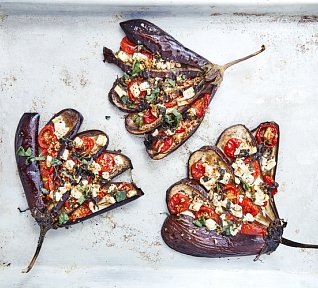 Zapečený lilek s parmezánem