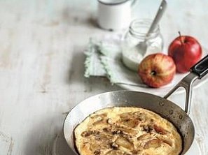 Sladká omeleta s jablky