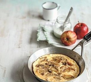 Sladká omeleta s jablky