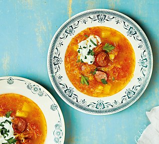 Zelňačka s klobásou