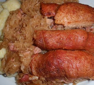 Masové závitky v zelí