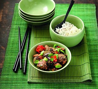 Kousky lososa se sezamem