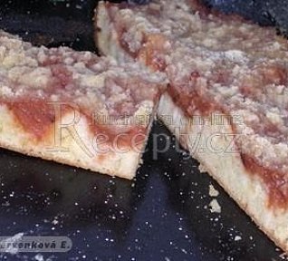Drobenkový koláč s hruškovými povidly Drobenkový koláč s hruškovými povidly