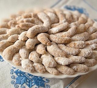 Vanilkové rohlíčky z lískových oříšků