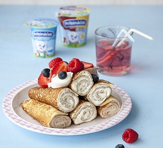 Palačinky s Pribináčkem a ovocem