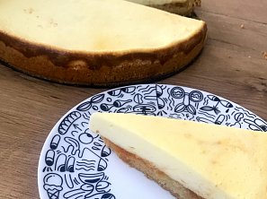 Tvarohový koláč s meruňkovým džemem