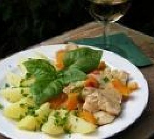 Krůta na víně se zeleninou