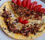 Houbová omeleta se slaninou