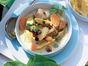 Jehněčí na kari s chřestem