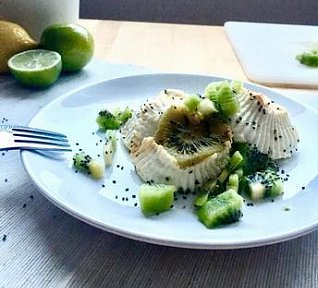 Tvarohové muffiny s kiwi