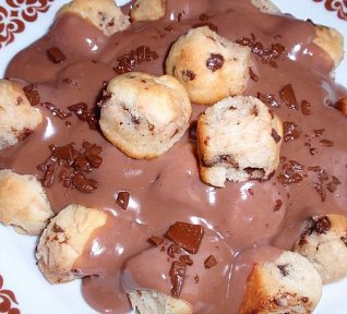 Čokoládové buchtičky s čokoládovým pudinkem