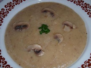 Bramborovo-celerová polévka (krém) se žampiony