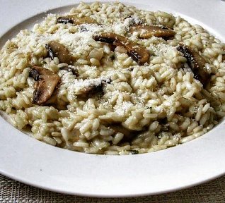 Krémové houbové rizoto