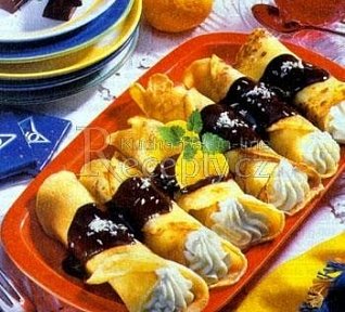 Tvarohové palačinky s čokoládou