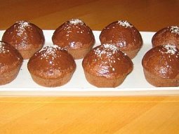 Kakaovo-kokosové muffiny