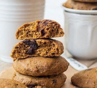 Dýňové sušenky s čokoládou