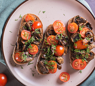 Houbová směs na topinky