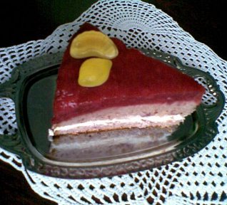 Jahodový dort s tvarohem a želé