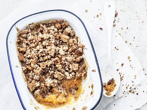 Crumble s meruňkami Crumble s meruňkami