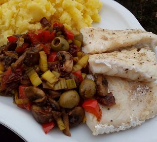 Přírodní rybí filety se zeleninou