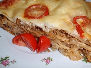 Lasagne se zelím a (nejen) telecím masem