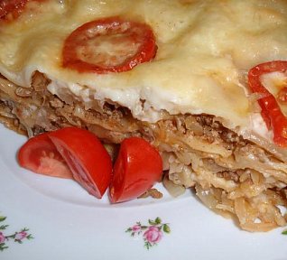 Lasagne se zelím a (nejen) telecím masem Lasagne se zelím a (nejen) telecím masem