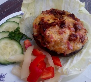 Portobello (nejen) se sušenými rajčaty