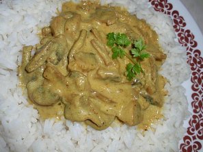 Jednoduché žampionové kari