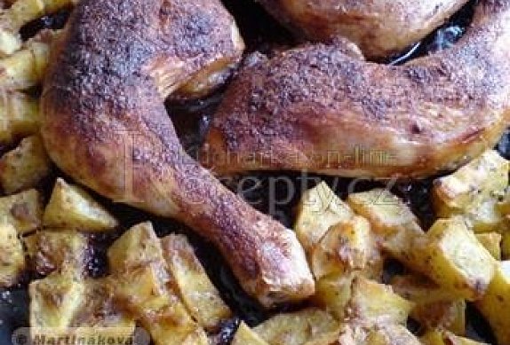 Vávrovo pečené kuře s bramborami