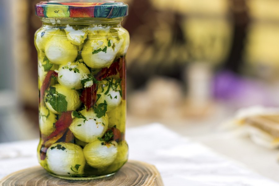 Naložené mozzarella kuličky