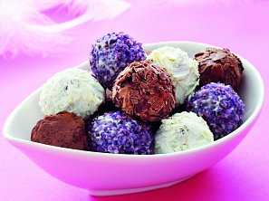 Valentýnské čokoládové pralinky