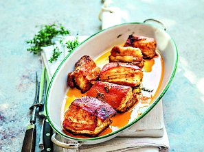 Pikantní pečený bůček