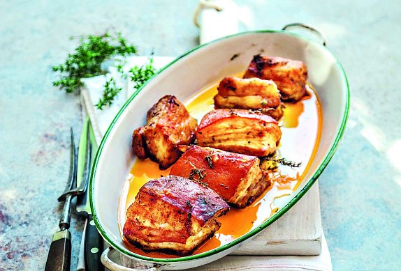 Pikantní pečený bůček