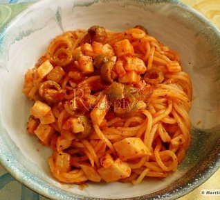 Těstoviny s olivami