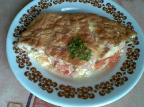 Rajčatový nákyp se šunkou