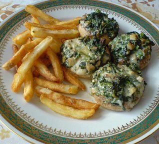 Zapékané žampiony