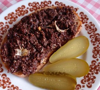 Smaženice z jelítka (tmavého prejtu)