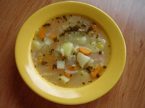 Bramboračka s ovesnými vločkami