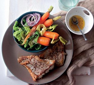 Salát z kapusty s treskou