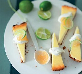 Cheesecake s limetkami