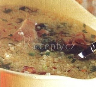 Jáhlová polévka s houbami