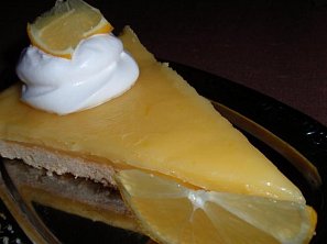 Citronový nebo pomerančový koláč (řez) - křehký a pikantní