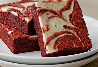 Red velvet brownies