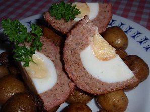 Pštrosí vejce - pečená