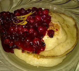 Brusinkové lívanečky