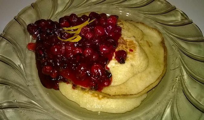 Brusinkové lívanečky